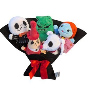 Disney Nightmare Before Christmas Plush Halloween Bouquet Jack Sally Oogie Zero